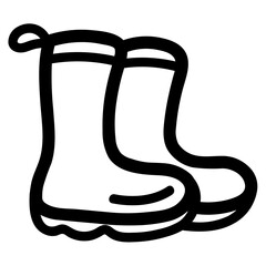 boots line icon style