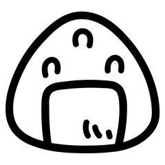 onigiri line icon style