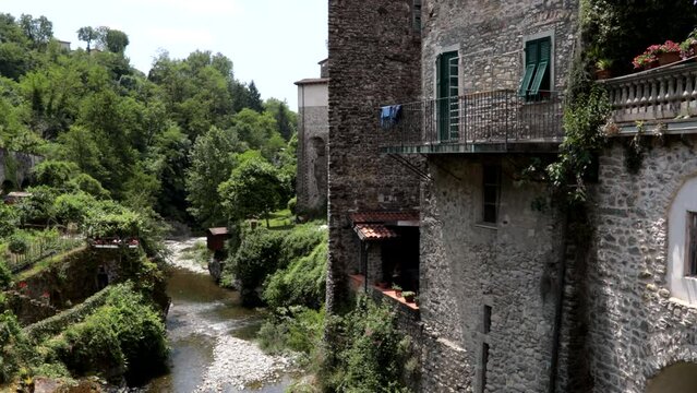 Bagnone, medieval village in Lunigiana, Tuscany, Italy.