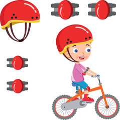 child riding a bike