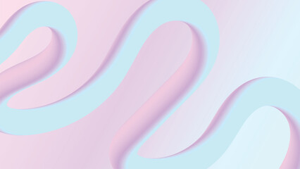 3d smooth wavy line background wallpaper