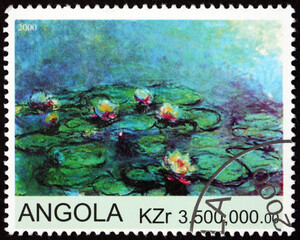 Postage stamp Angola 2000 orchid