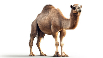 Happy Camel isolated created with Generative AI technology