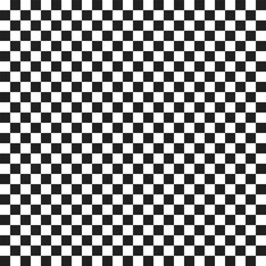 Black White Checkerboard Seamless Pattern Vector Illustration