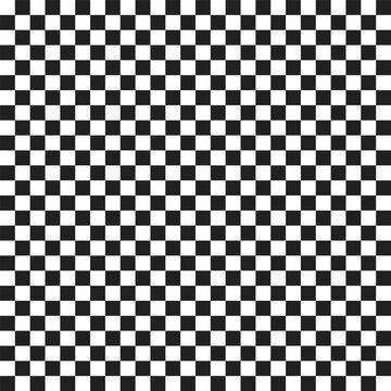 Black White Checkerboard Seamless Pattern Vector Illustration