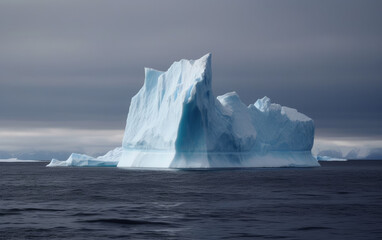 Fototapeta na wymiar iceberg created with Generative AI technology