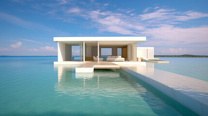 house on the water, минимализм, модерн 