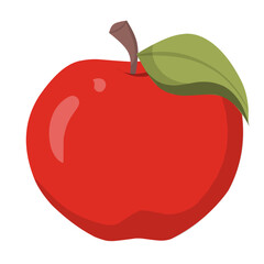 Red apple Illustration, apple fruit, fruit Illustration 