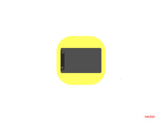 Graphics Tablet  vector icon and logo , Graphics Drawing Tablets, Touch Strip Pen Pressure Sketch Tablet with Battery-Free Stylus illustration, creative design icon