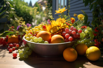 still life with fruits