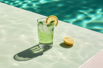 cocktail in the pool