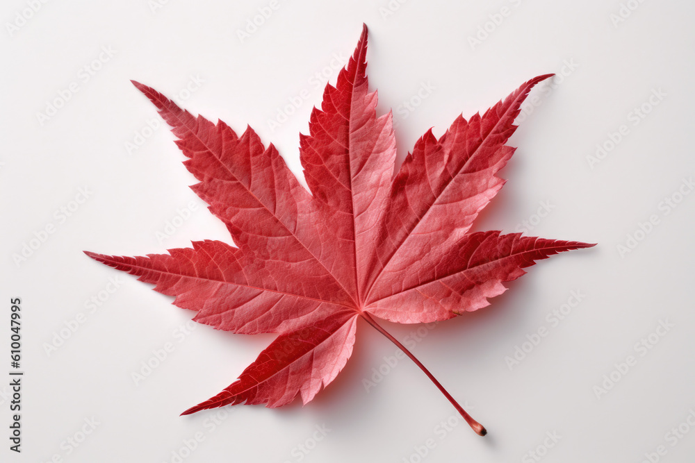 Canvas Prints japanese maple leaf isolated created with generative ai technology