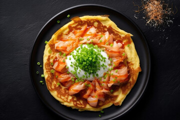 okonomiyaki created with Generative AI technology