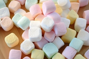 stock photo of colorfull marshmallow on the kitchen Food Photography AI Generated