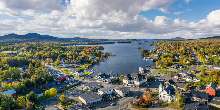 Greenville, Maine in Autumn on Moosehead Lake
