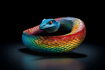close up of a snake ring