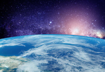 Obraz na płótnie Canvas blue planet earth in space