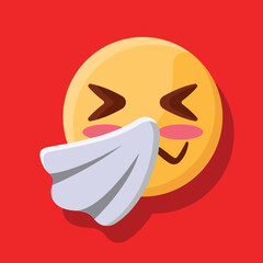 Sneezing face emoji