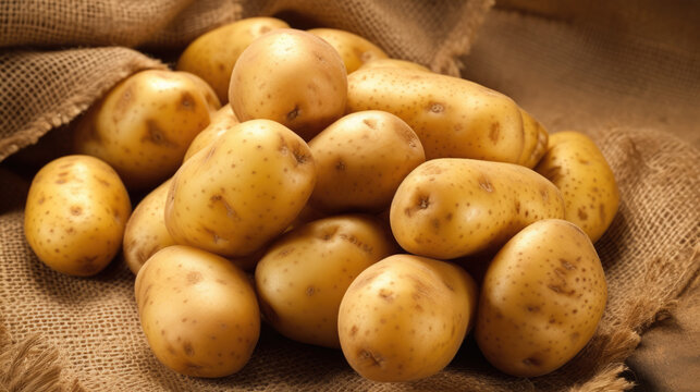 potatoes created with Generative AI technology