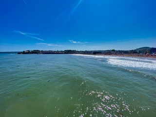 Paignton beach in Devon, UK