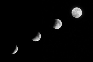 Naklejka premium moon in the sky