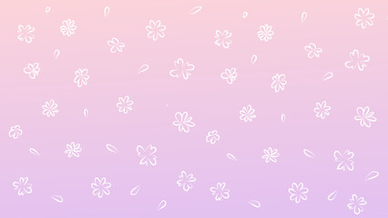 Floral gradient background illustration.