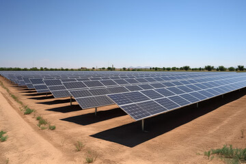 solar farms created with Generative AI technology