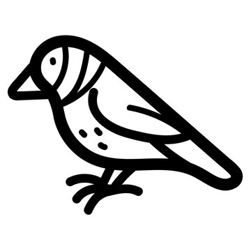 recommend clip art: goldfinch line icon style