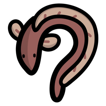 recommend clip art: eel filled outline icon style