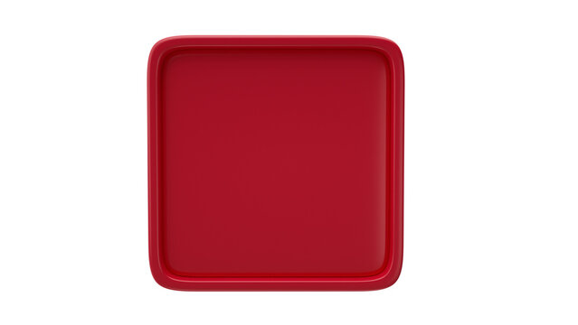 box de texto 3d vermelho 