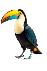 Obraz premium close up of a toucan isolated on a transparent background
