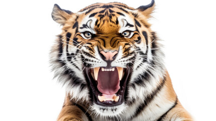 Obraz premium tiger roar created with Generative AI technology