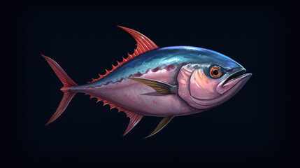 tuna fish created with Generative AI technology
