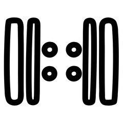 begin and end repeat bar line icon style