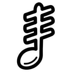 Fototapeta premium tremolo line icon style