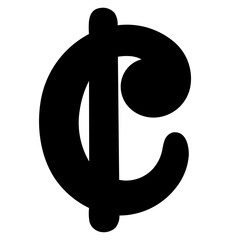 alla breve cut time glyph icon style