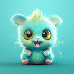 Adorable 3D Floofy Fantasy Creature - Cute and Cuddly Collection