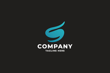 Fototapeta premium Senvoxa Letter S Pro Logo Template 