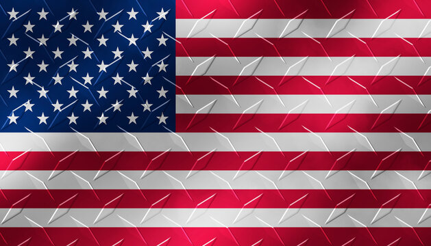 diamond plate american flag usa stainless steel aluminum metal pattern america industry