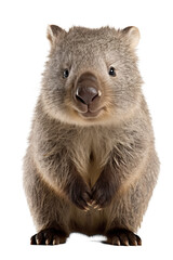 Fototapeta premium close up of a wombat isolated on a transparent background