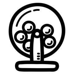 lottery line icon style