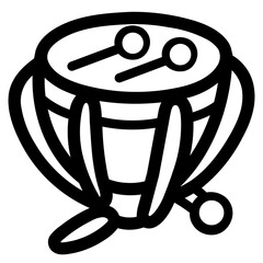 timpani line icon style