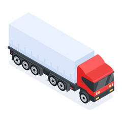 Public Transport Isometric Icons 
