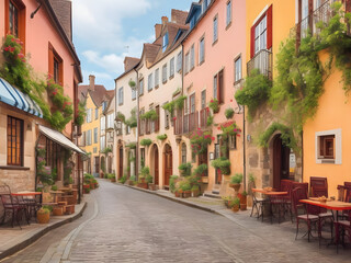 Captivating European Charm: Exploring Historic Streets and Picturesque Architecture of a Timeless Town