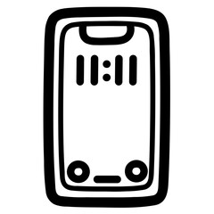 smartphone line icon style
