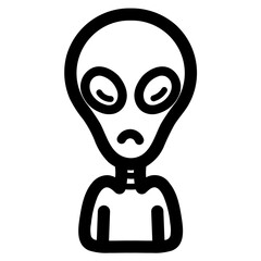 alien line icon style