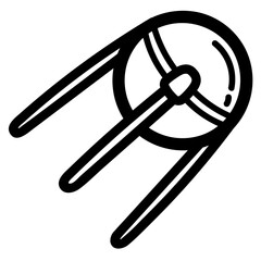 sputnik line icon style