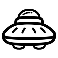 Fototapeta premium ufo line icon style