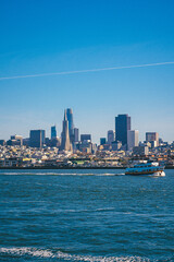 San Francisco Downtown. Skyline from the sea