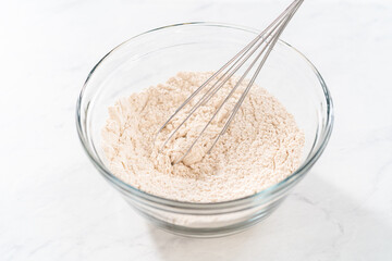 Gingerbread bundt cake with caramel filling